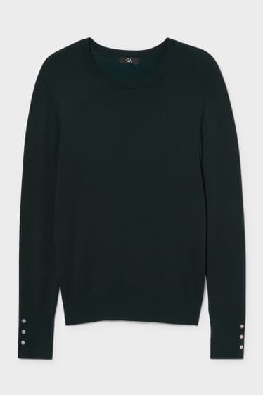 Damen - Pullover - dunkelgrün