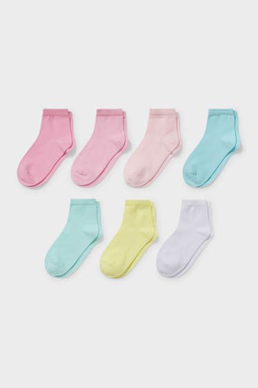 Kinder Mädchen - Multipack 7er - Socken - rosa