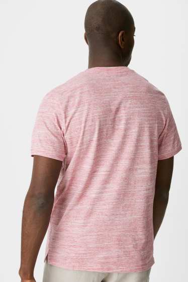 Heren - T-shirt - donker rose