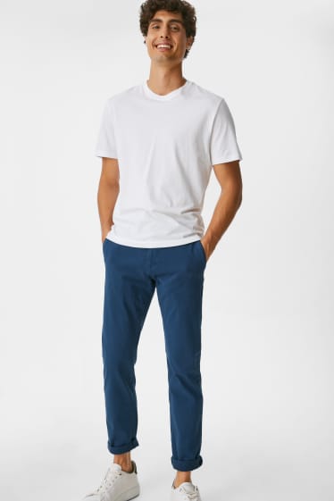 Herren - Chino - Slim Fit - Flex - LYCRA® - dunkelblau