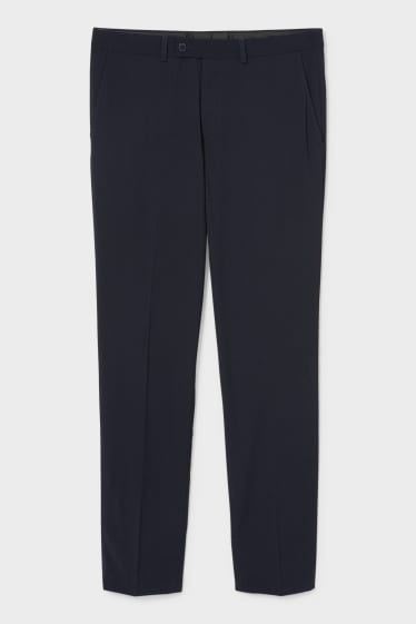 Men - Mix-and-match suit trousers - slim fit - stretch - dark blue