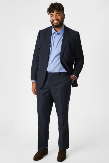 Hommes - Pantalon de costume - bleu foncé