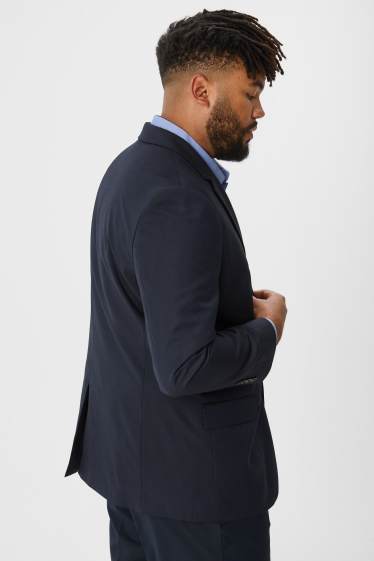 Pánské - Oblekové sako - regular fit - tmavomodrá