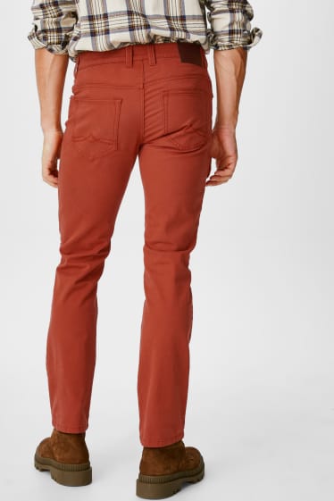 Hommes - Pantalon - regular fit - terracotta