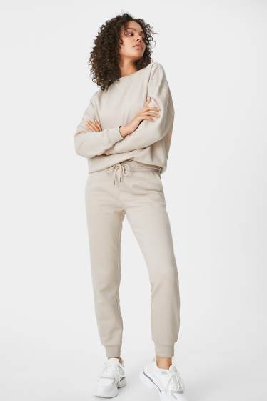 Femmes - CLOCKHOUSE - pantalon de jogging - gris-marron