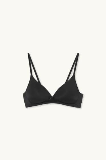 Women - Non-wired bra - padded - black