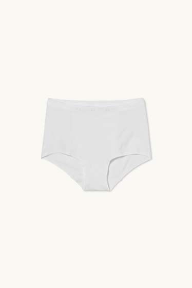 Dames - Figuurvormende broek  - wit