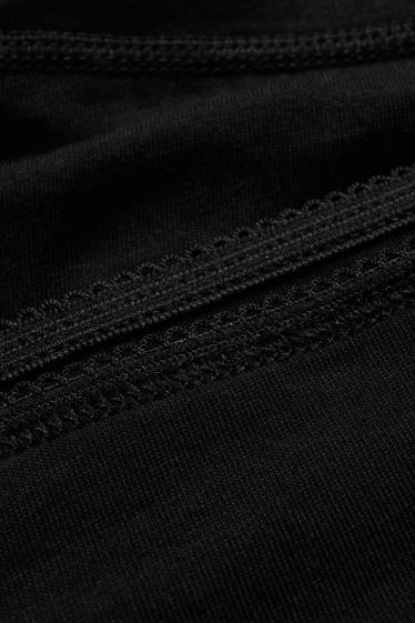 Femmes - Lot de 5 - culotte - noir