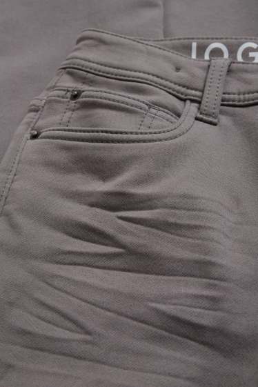Enfants garçons - Pantalon chaud - slim fit - jean gris