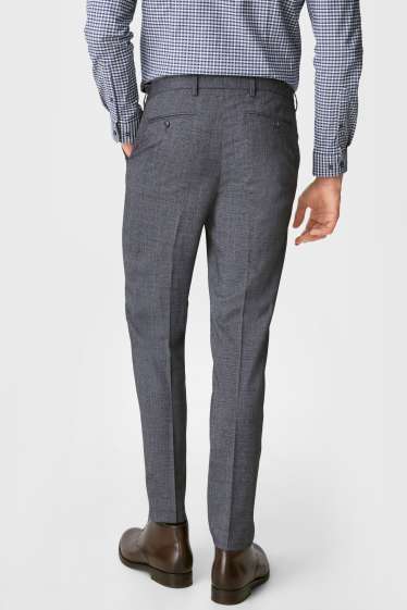 Uomo - Pantaloni coordinabili - slim fit - stretch - LYCRA® - grigio scuro