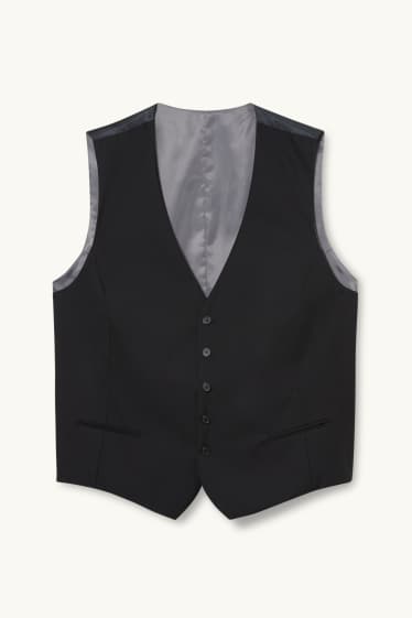 Herren - Baukasten-Weste - Regular Fit - schwarz