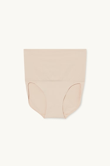Dames - Vormgevende slip - naadloos  - beige