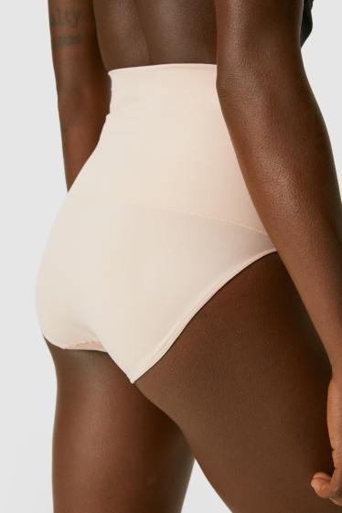 Dames - Vormgevende slip - naadloos  - beige