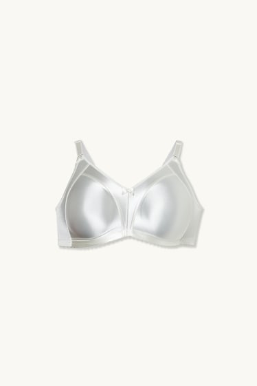 Women - Minimiser bra - shiny - cremewhite
