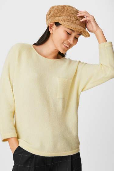 Damen - Pullover - hellgelb