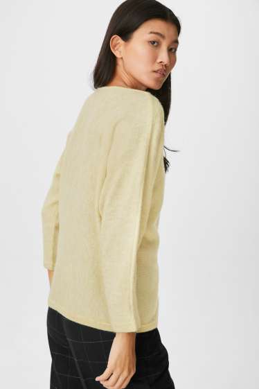 Damen - Pullover - hellgelb