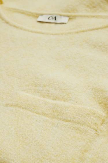 Damen - Pullover - hellgelb