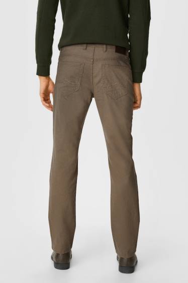 Heren - Broek - Regular Fit - gemengd linnen - kaki