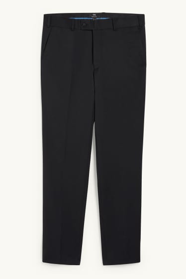 Hommes - Pantalon de costume - coupe droite - LYCRA® - noir
