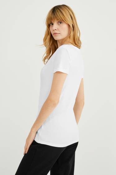 Femei - Multipack 2 buc. - tricou Basic - alb