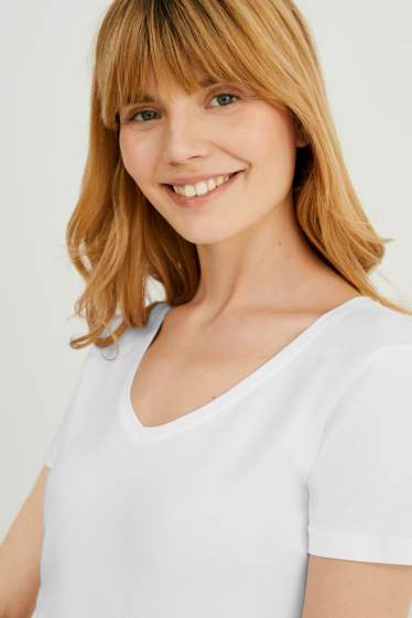 Femei - Multipack 2 buc. - tricou Basic - alb