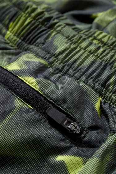 Bărbați - Pantaloni scurți funcționali  - verde închis / negru