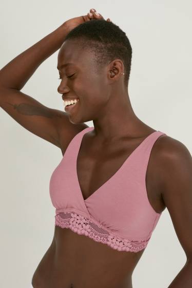 Women - Multipack of 2 - nursing bra - padded - pink