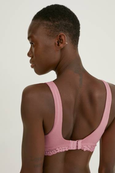 Women - Multipack of 2 - nursing bra - padded - pink
