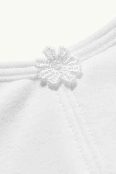 Damen - BH ohne Bügel - weiss