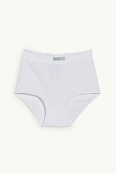 Dámské - Kalhotky hipster - LYCRA® - bílá