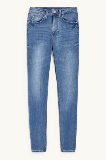 Dona - Skinny jeans - high waist - texà blau clar