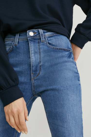 Dona - Skinny jeans - high waist - texà blau clar