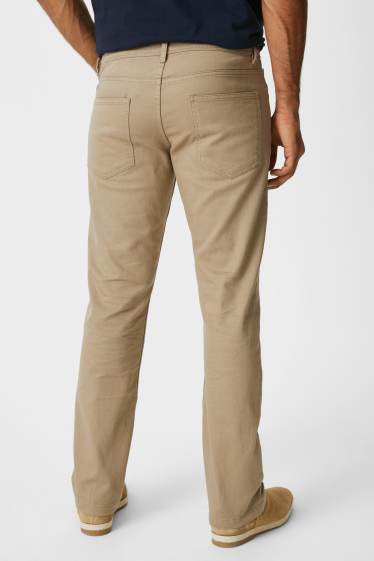 Uomo - Pantaloni - regular fit - tortora