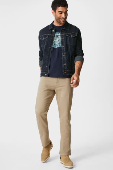 Uomo - Pantaloni - regular fit - tortora