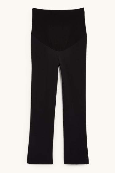 Femmes - Pantalon de grossesse en jersey - flared - noir