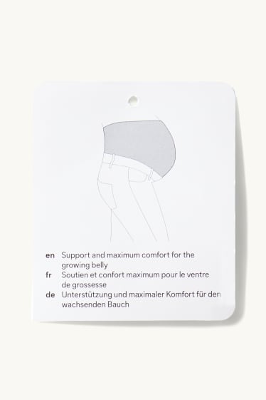 Femmes - Pantalon de grossesse en jersey - flared - noir