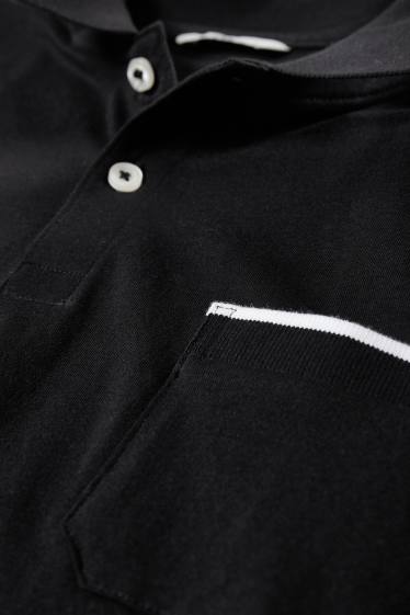 Men - Polo shirt - black