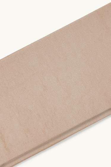 Dames - Set van 2 - panty - 20 DEN - beige