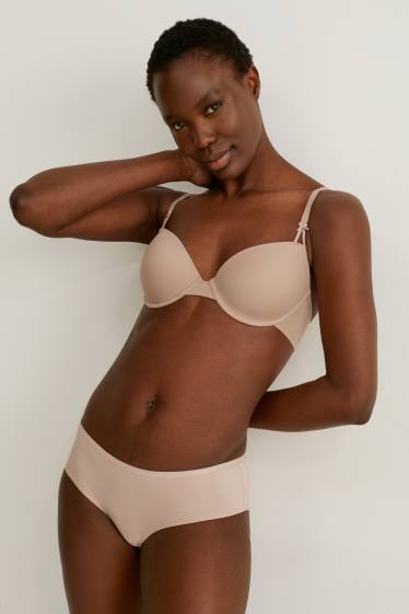 Femei - Multipack 2 buc. - sutien cu armătură - DEMI - vătuit - alb / bej
