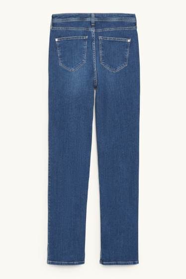 Dámské - Straight jeans - high waist - džíny - modré