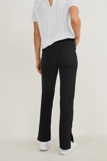 Femmes - Pantalon de grossesse en jersey - flared - noir
