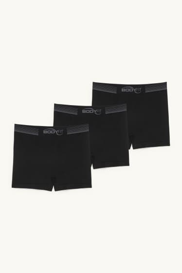 Herren - Multipack 3er - Trunks - seamless - LYCRA® - schwarz