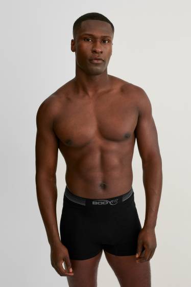Herren - Multipack 3er - Trunks - seamless - LYCRA® - schwarz