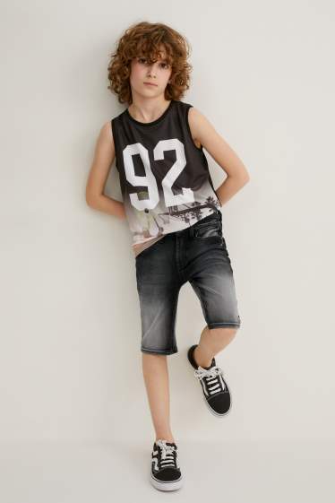 Kinder Jungen - Jeans-Shorts - Jog Denim - dunkeljeansgrau