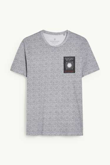 Herren - T-Shirt - weiss / schwarz