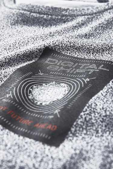 Herren - T-Shirt - weiss / schwarz