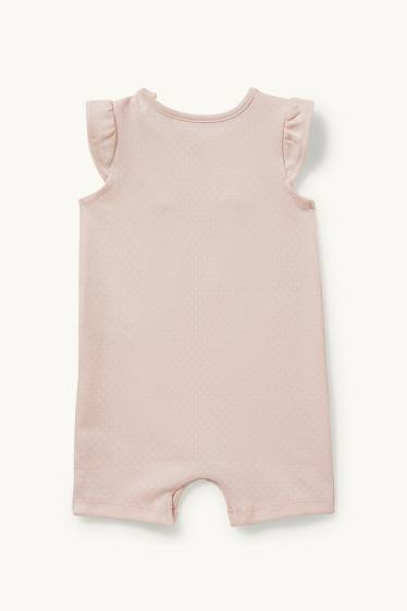Baby Girls - Baby sleepsuit  - polka dot - rose