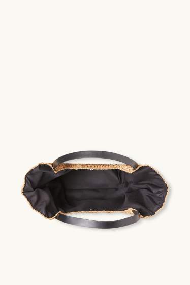 Women - Straw shopper - light brown