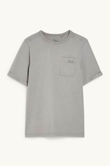 Copii - Băieți - Tricou cu mânecă scurtă - genderneutral - denim-gri deschis
