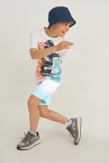 Enfants garçons - Short en molleton - bleu foncé